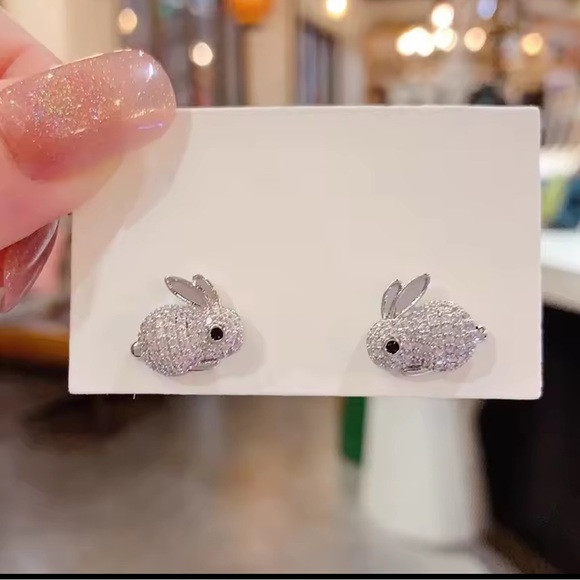 Jewelry - Silver Bunny Stud Earrings
